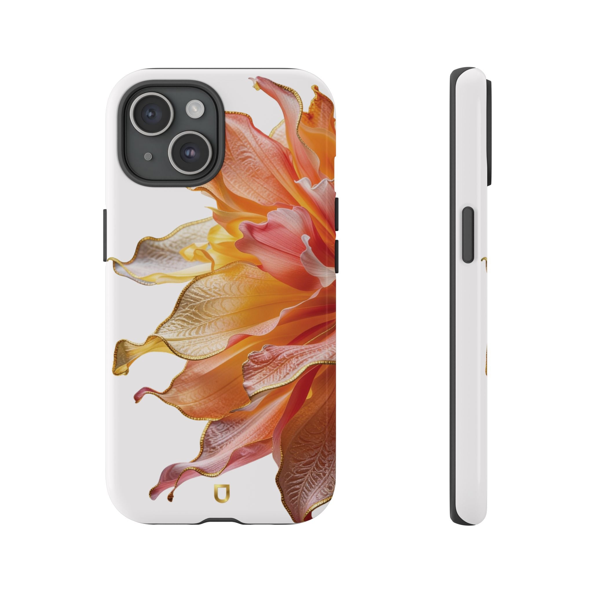 iPhone 15 Series Tough Case - Ember Bloom White