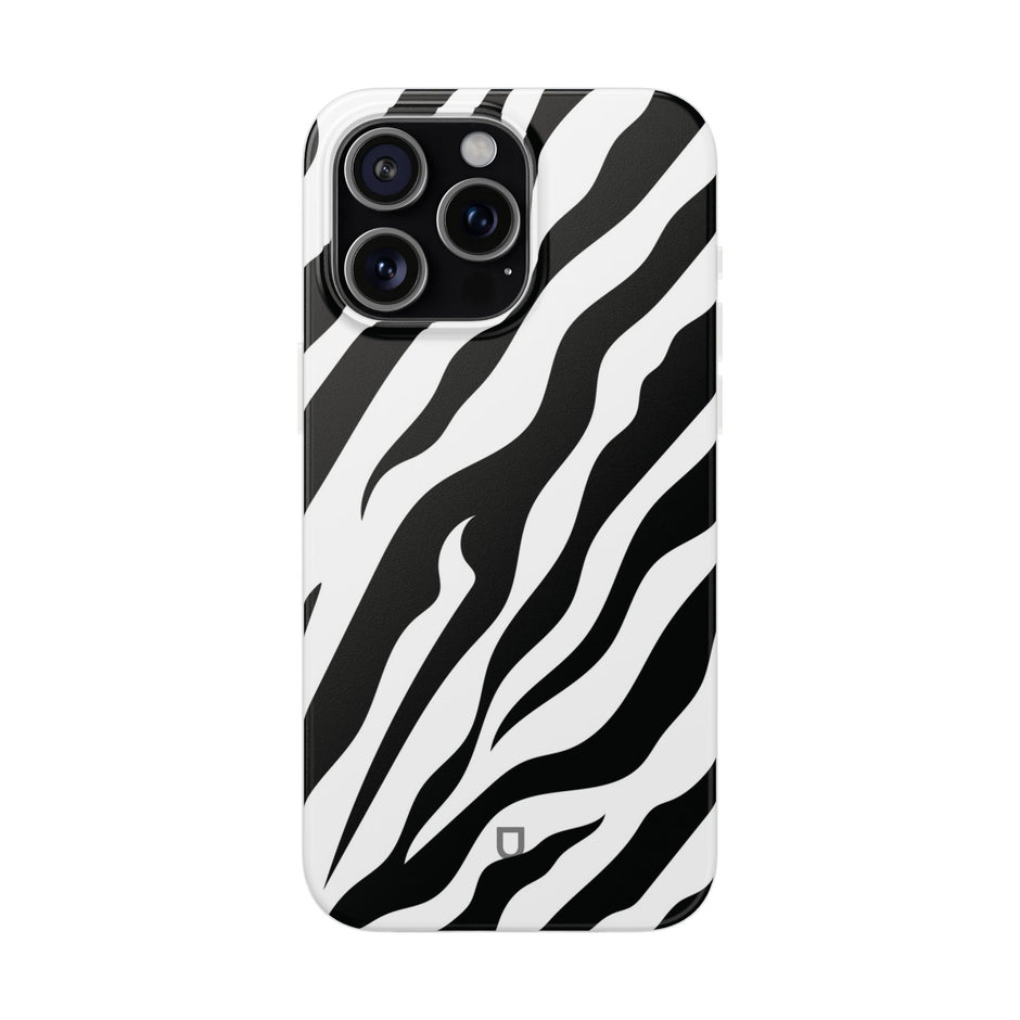 iPhone 15 Pro Max Flexi Case - Zebra