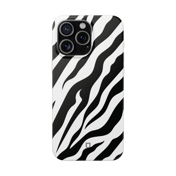 iPhone 15 Pro Max Flexi Case - Zebra