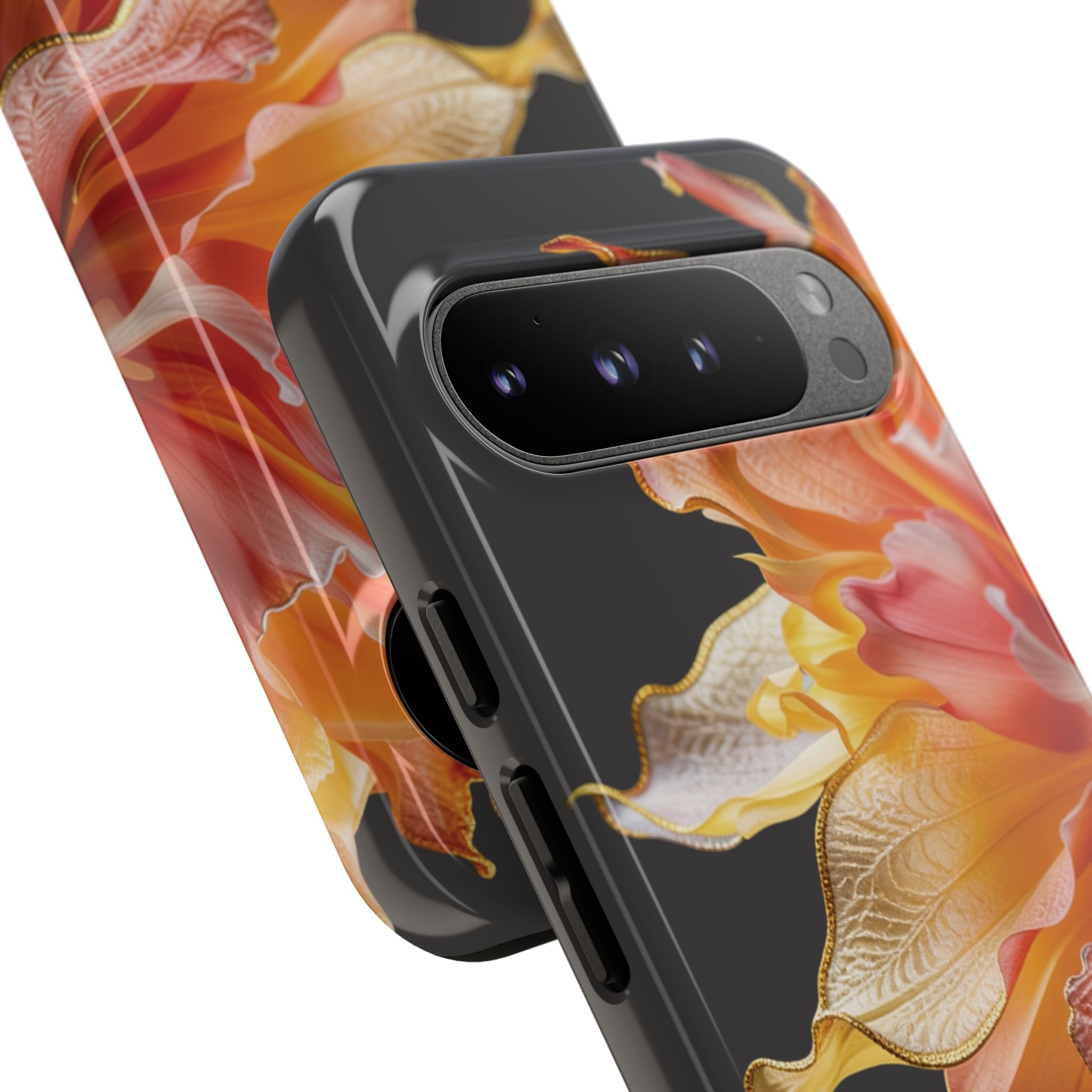 Google Pixel 9 Series Tough Case - Ember Bloom Black