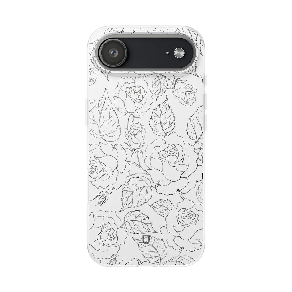 iPhone 17 Air Flexi Case - Black Rose