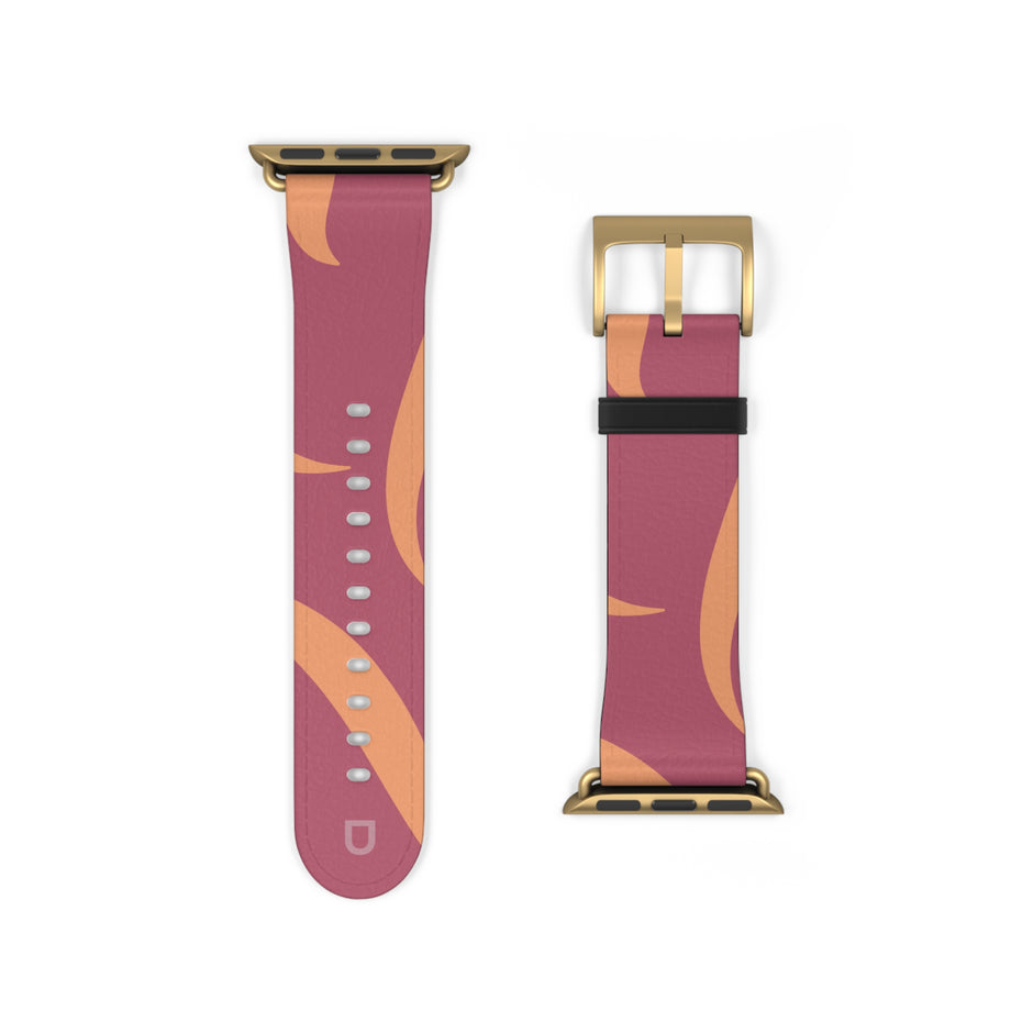 Apple Watch Series Bands - Aura Swirl  Rose Wine