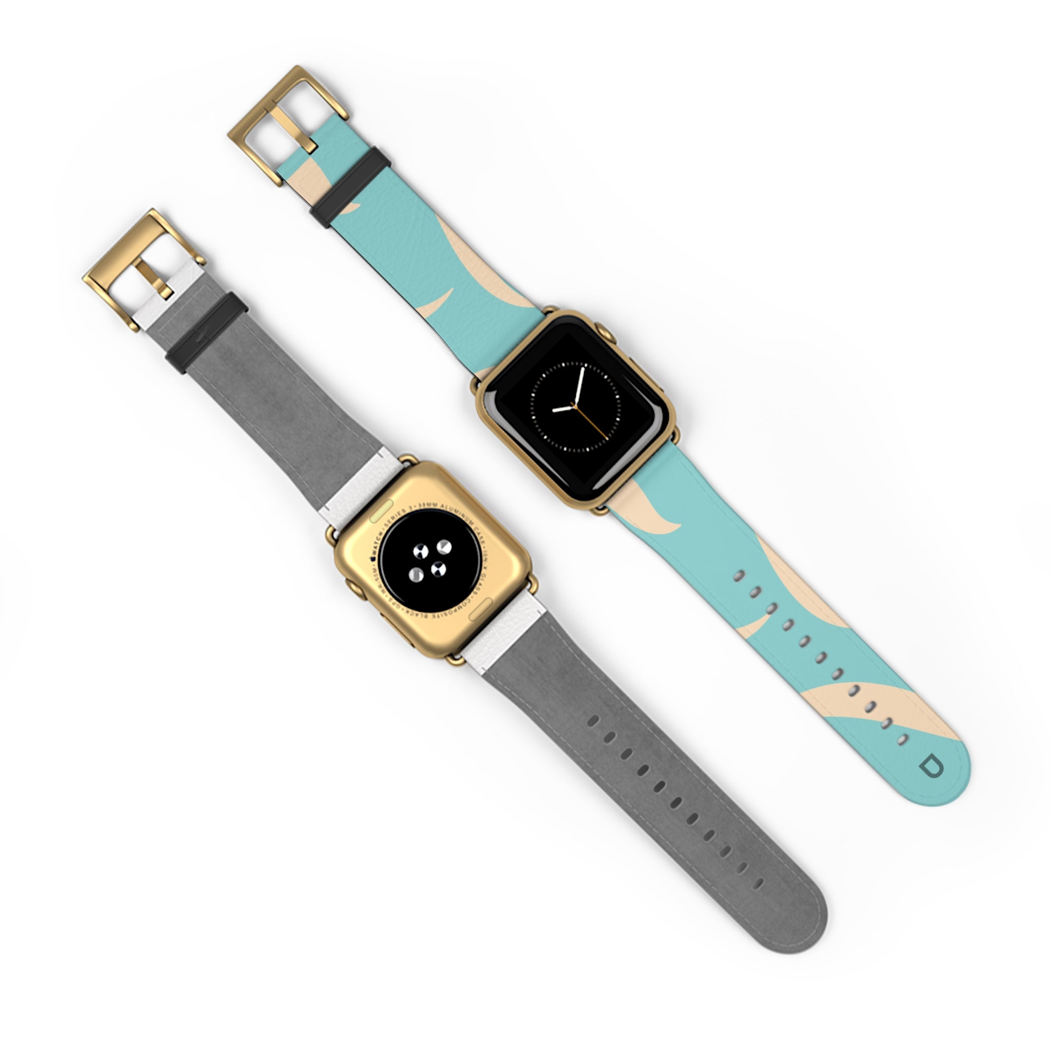 Apple Watch Series Bands - Aura Swirl  Bright Aqua