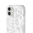 iPhone 12 Mini Flexi Case - Black Rose