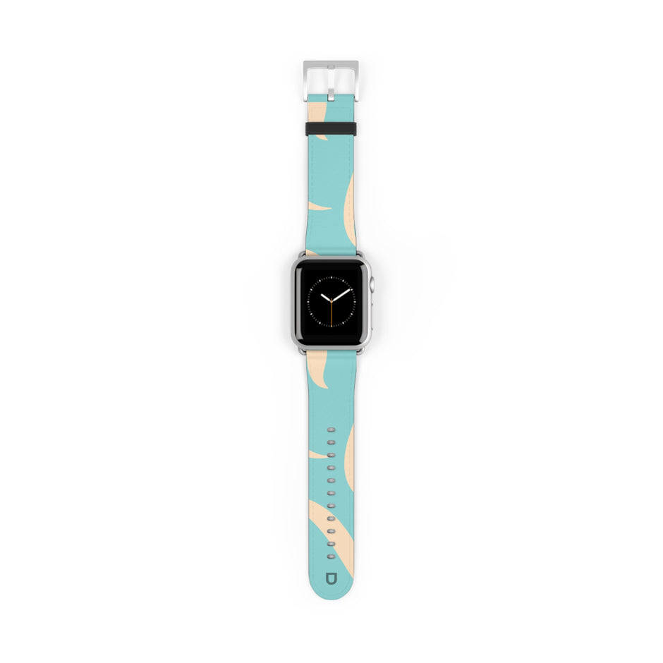 Apple Watch Series Bands - Aura Swirl  Bright Aqua