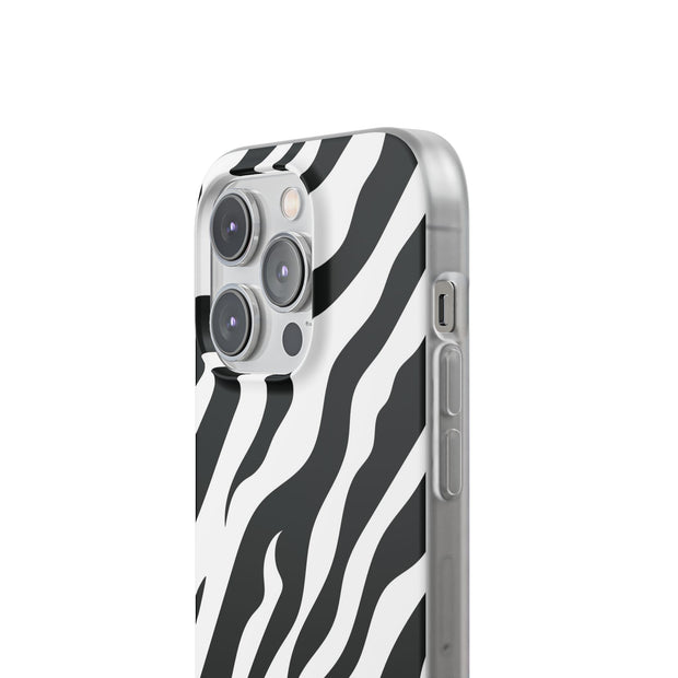 iPhone 14 Pro Flexi Case - Zebra