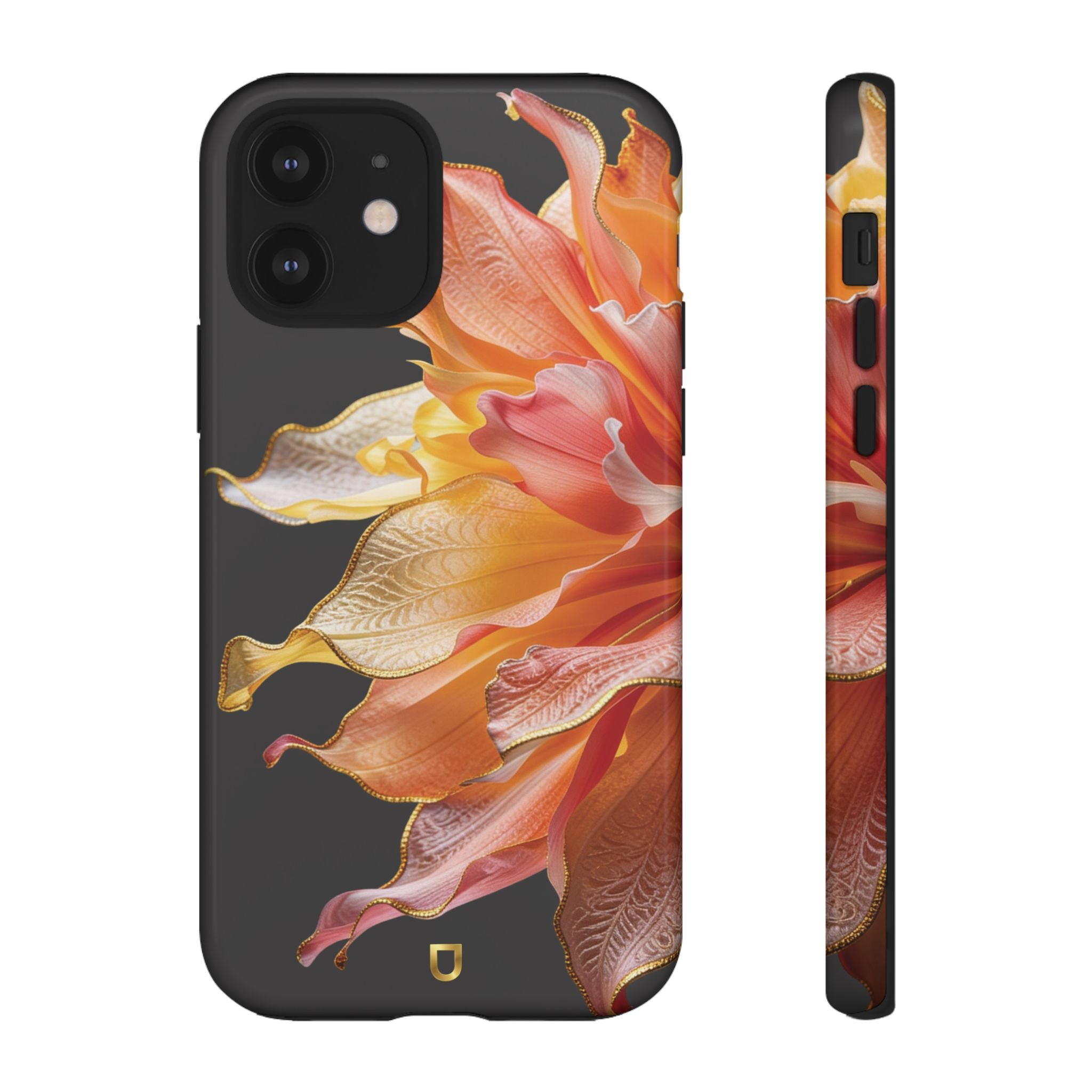iPhone 12 | 12 Pro Tough Case - Ember Bloom Black