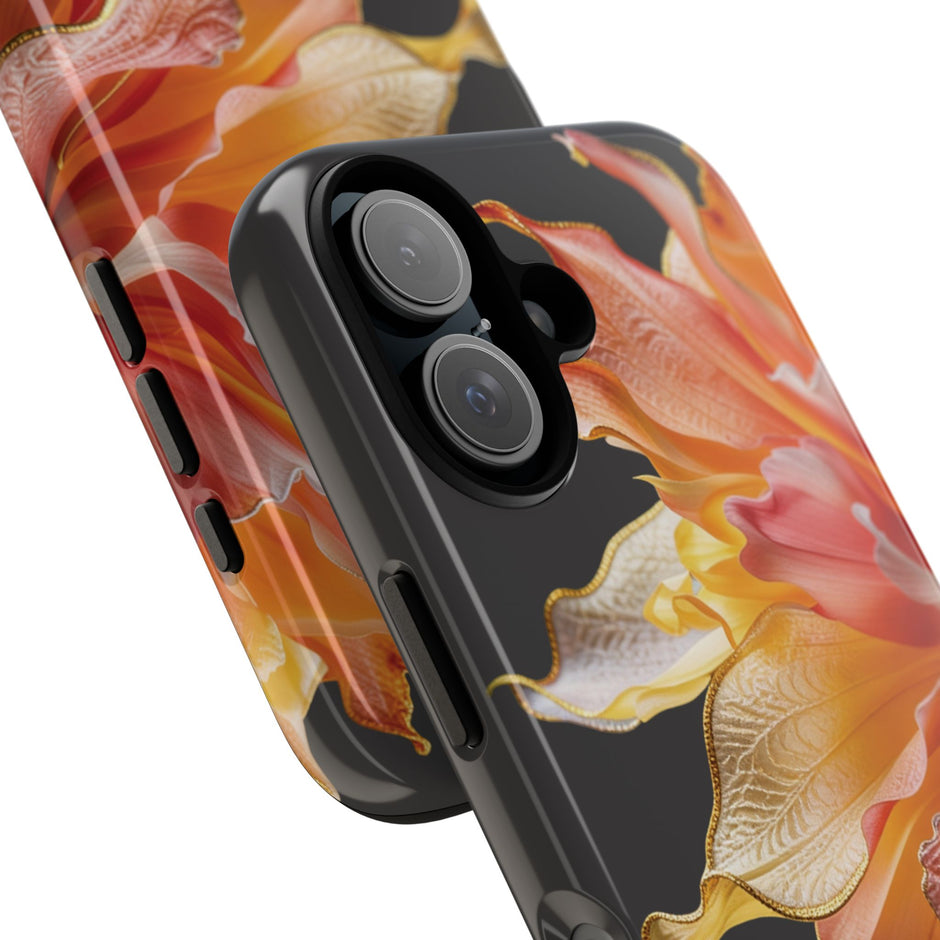 iPhone 16 Series Tough Case - Ember Bloom Black