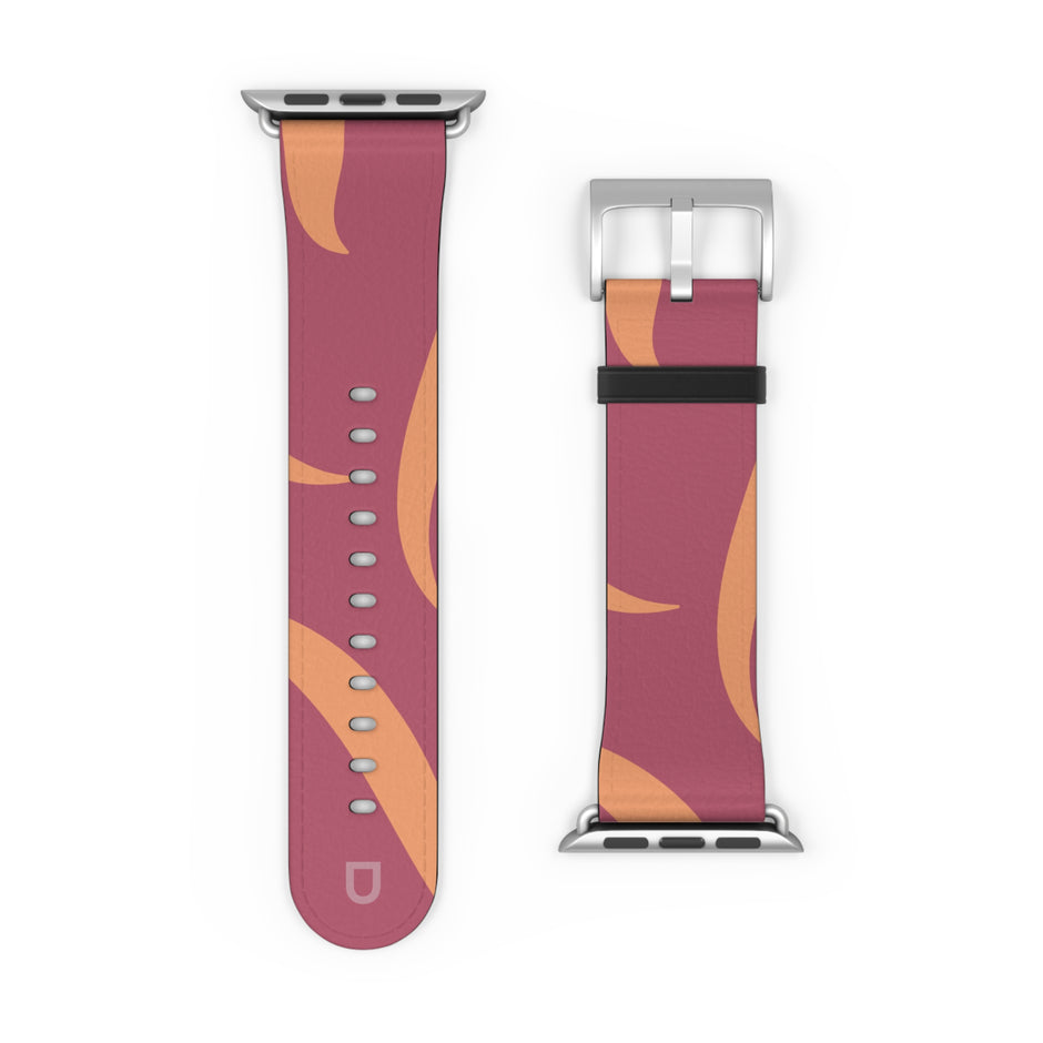 Apple Watch Series Bands - Aura Swirl  Rose Wine