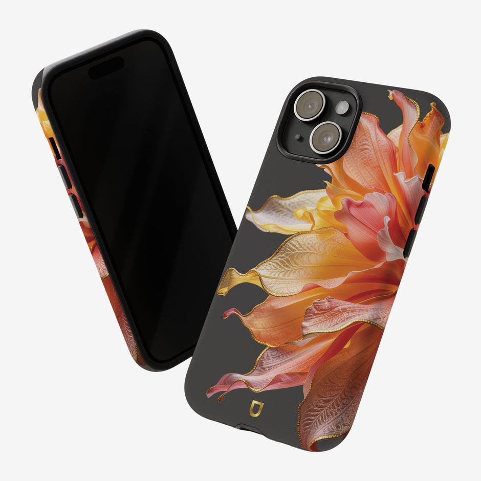 iPhone 15 Series Tough Case - Ember Bloom Black