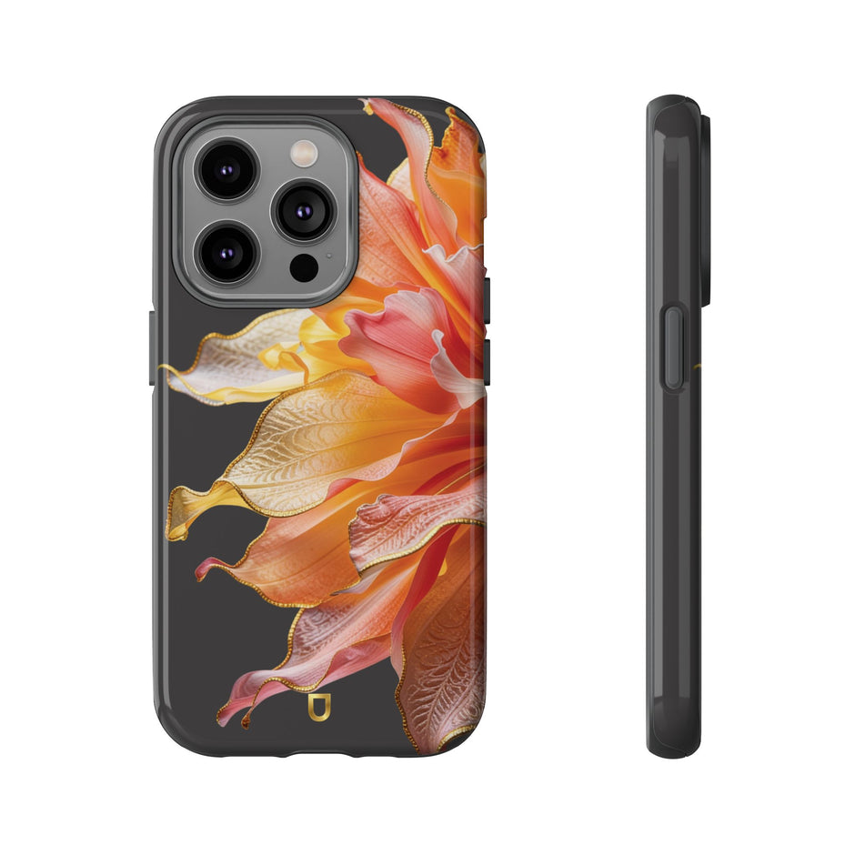 iPhone 14 Series Tough Case - Ember Bloom Black