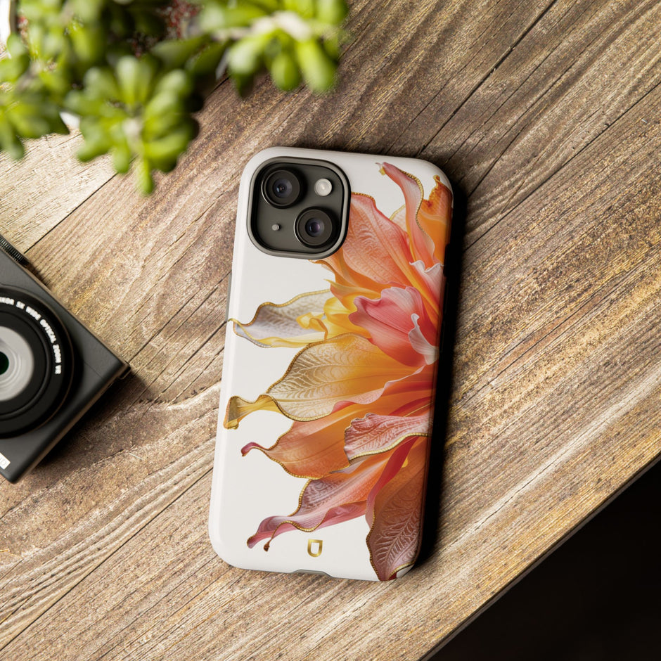 iPhone 15 Series Tough Case - Ember Bloom White