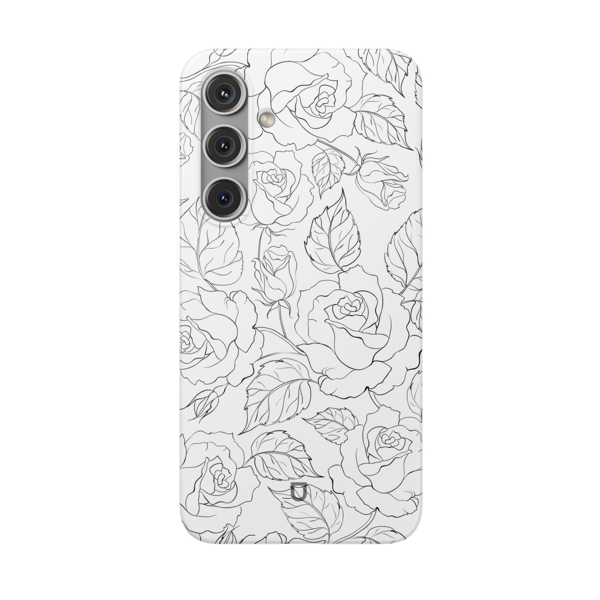 Samsung Galaxy S24 Plus Flexi Case - Black Rose
