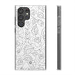 Samsung Galaxy S22 Ultra Flexi Case - Black Rose