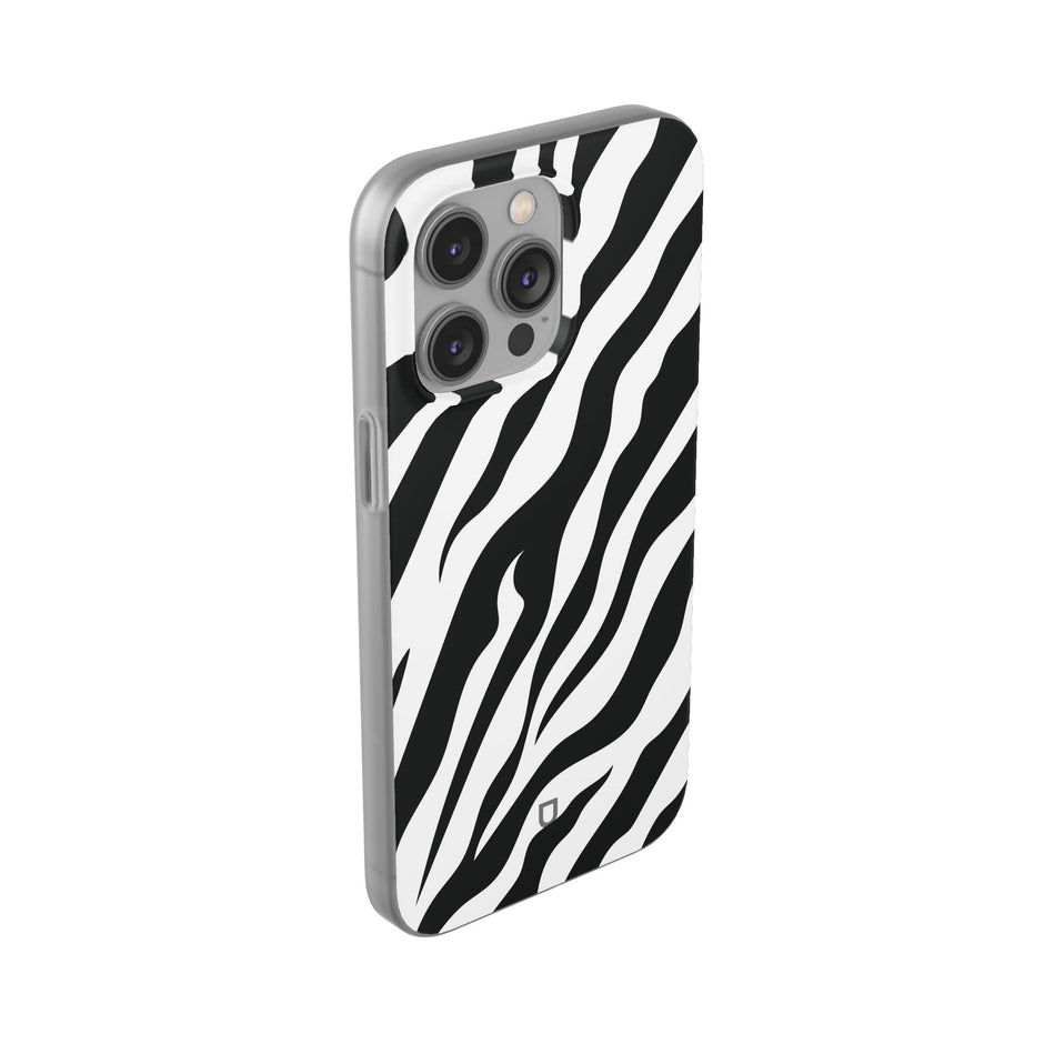 iPhone 14 Pro Max Flexi Case - Zebra