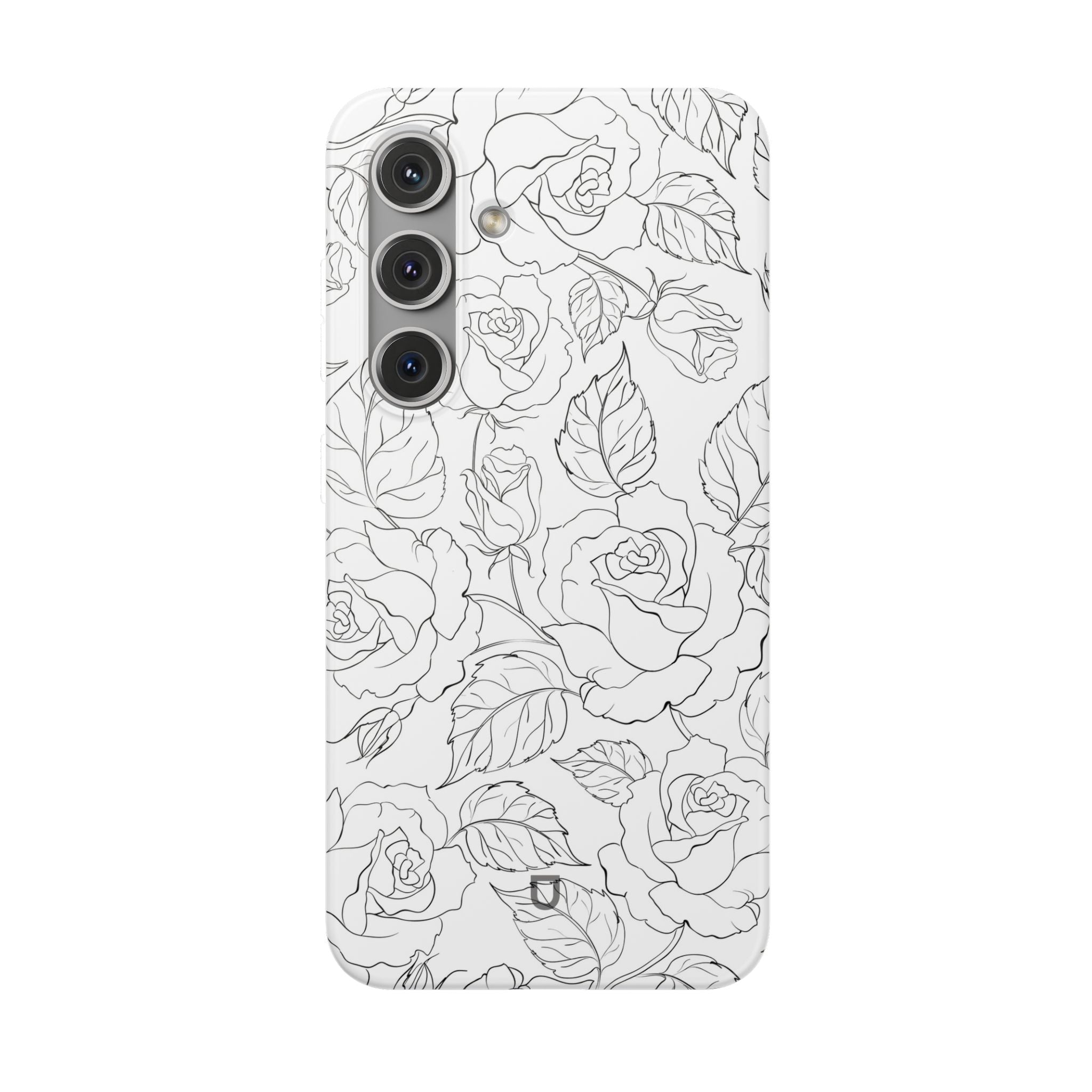 Samsung Galaxy S24 Flexi Case - Black Rose