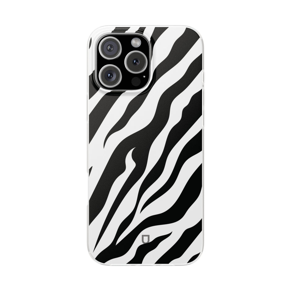 iPhone 16 Pro Max Flexi Case - Zebra