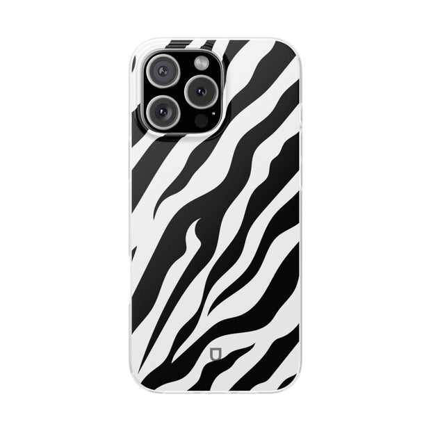 iPhone 16 Pro Max Flexi Case - Zebra