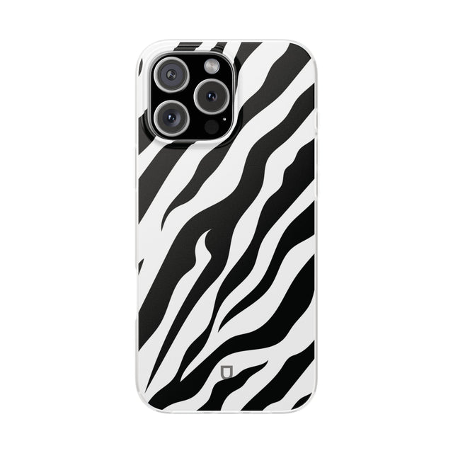 iPhone 16 Pro Max Flexi Case - Zebra