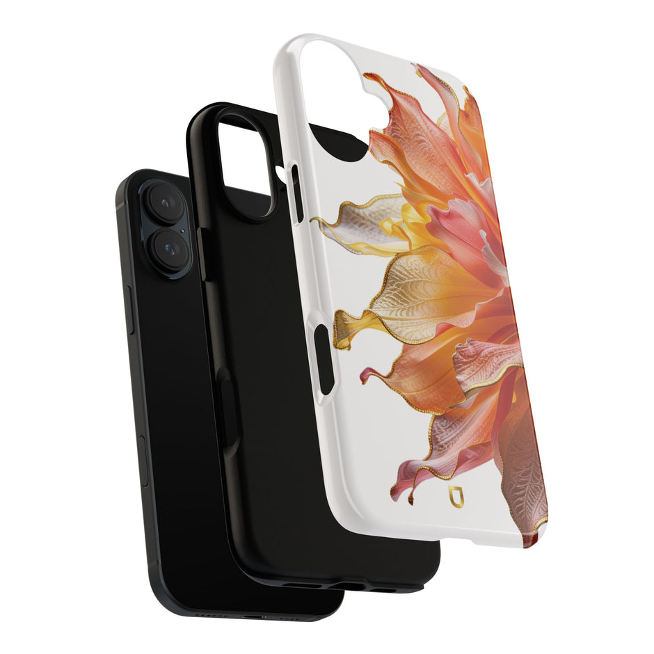iPhone 16 Series Tough Case - Ember Bloom White