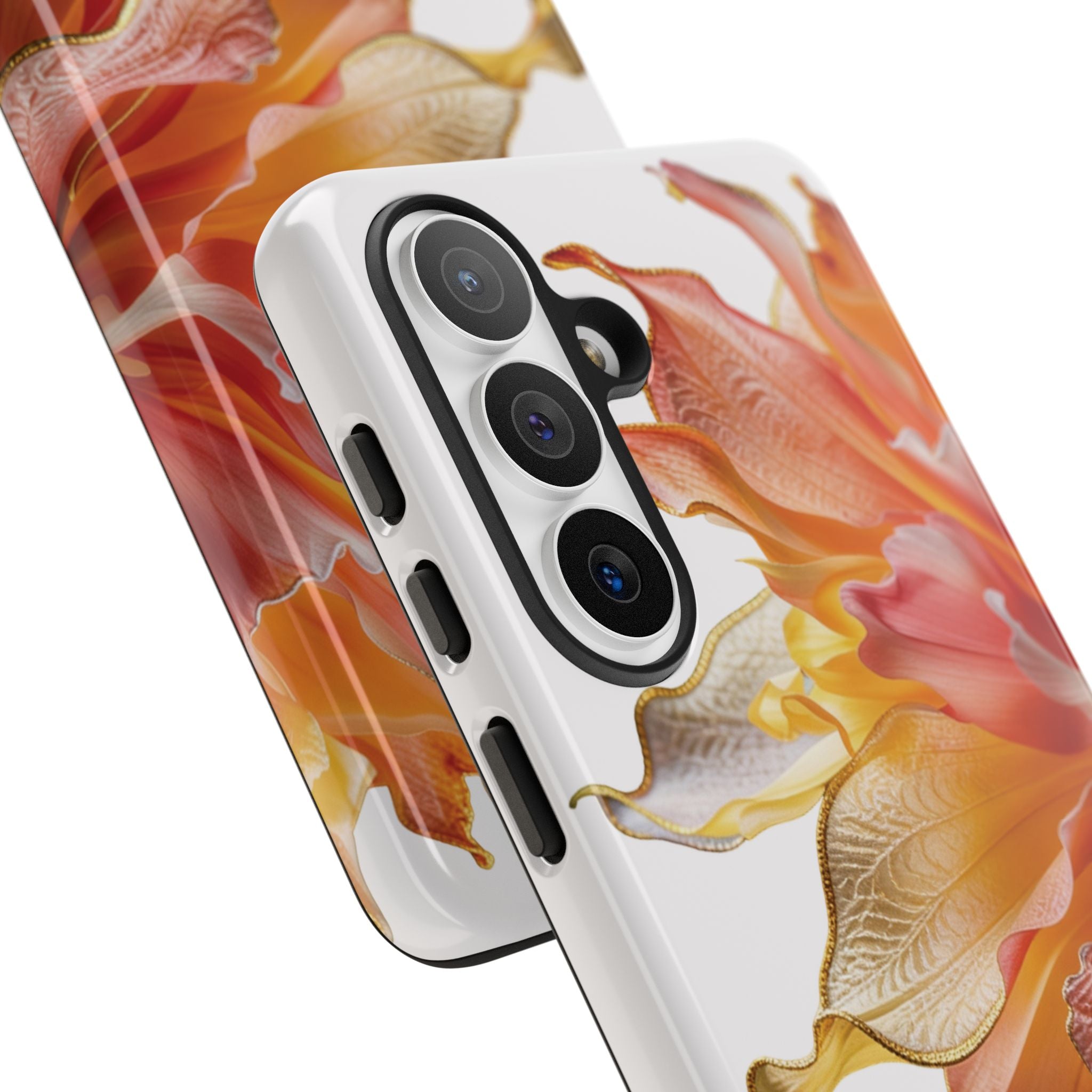 Samsung Galaxy S26 Series Tough Case - Ember Bloom White