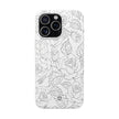 iPhone 15 Pro Max Flexi Case - Black Rose
