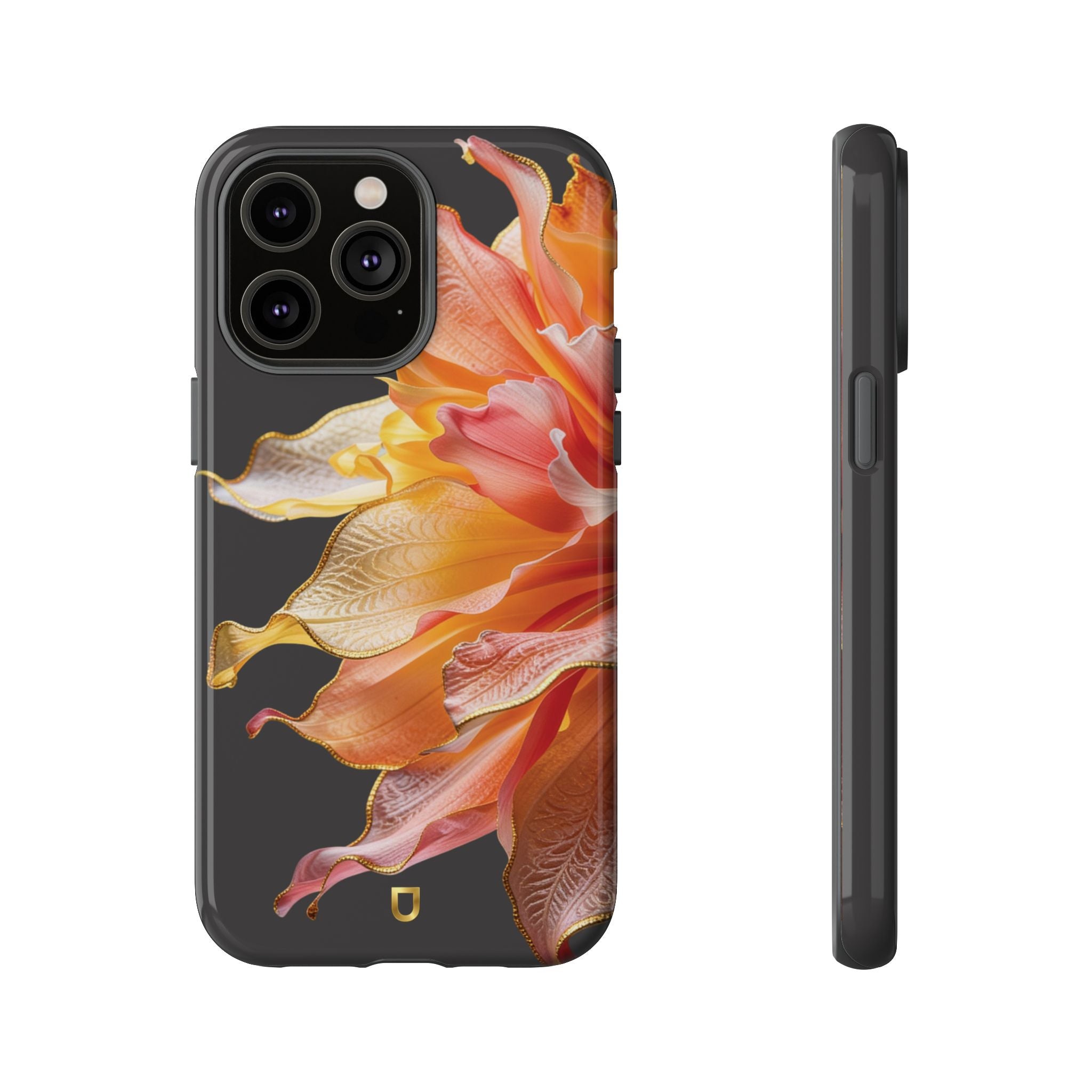 iPhone 14 Series Tough Case - Ember Bloom Black
