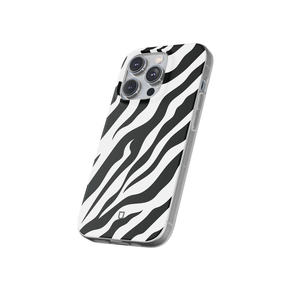 iPhone 14 Pro Flexi Case - Zebra