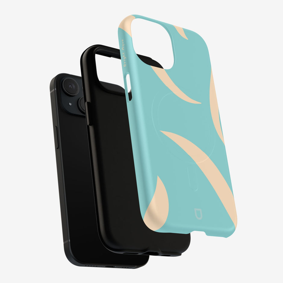 iPhone 15 MagSafe Tough Case - Bright Aqua