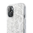 iPhone 15  Flexi Case - Black Rose