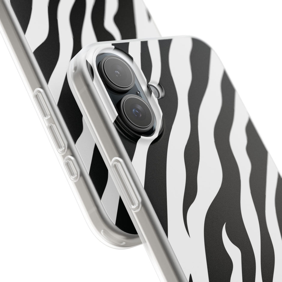 iPhone 16 Plus Flexi Case - Zebra