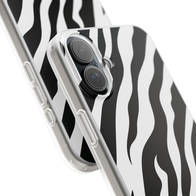 iPhone 16 Plus Flexi Case - Zebra