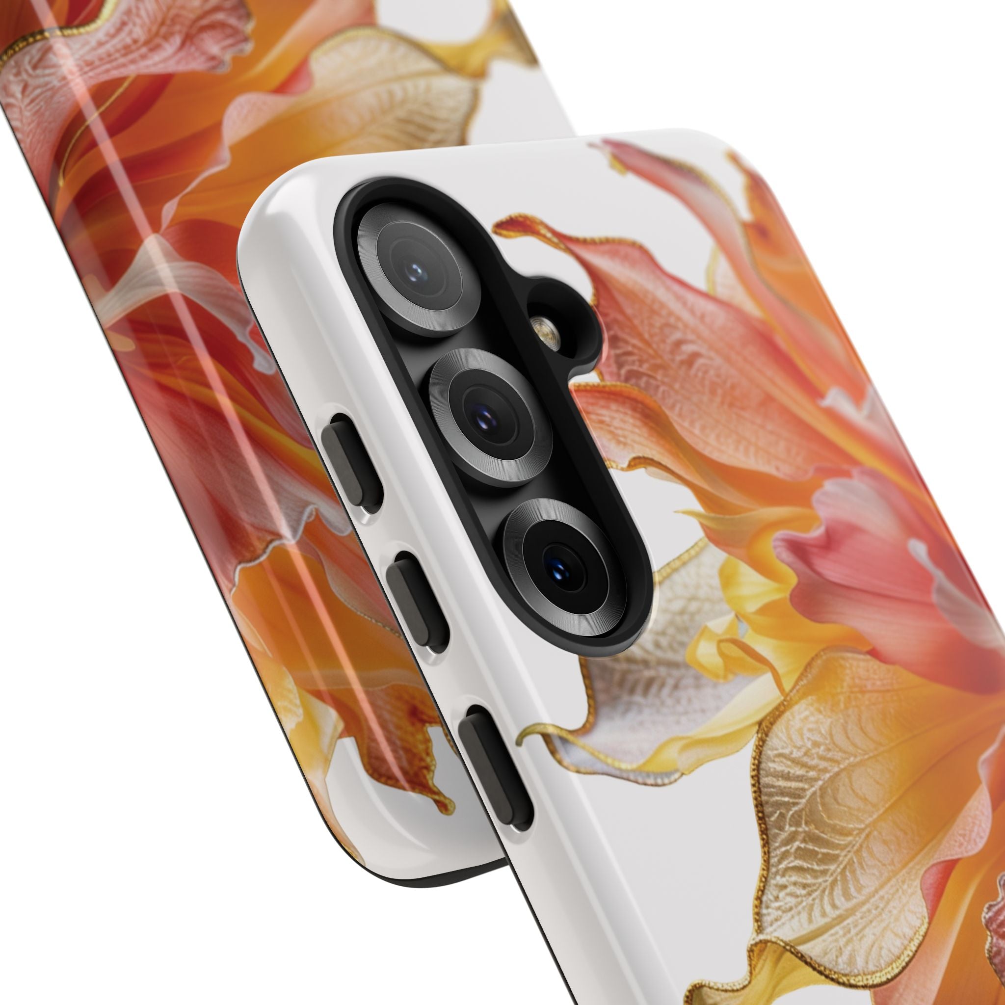 Samsung Galaxy S25 Series Tough Case - Ember Bloom White