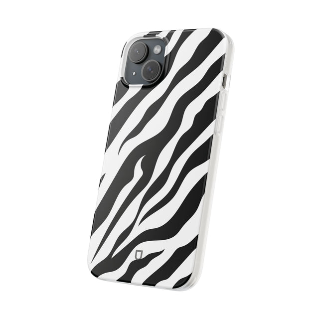 iPhone 15 Plus Flexi Case - Zebra