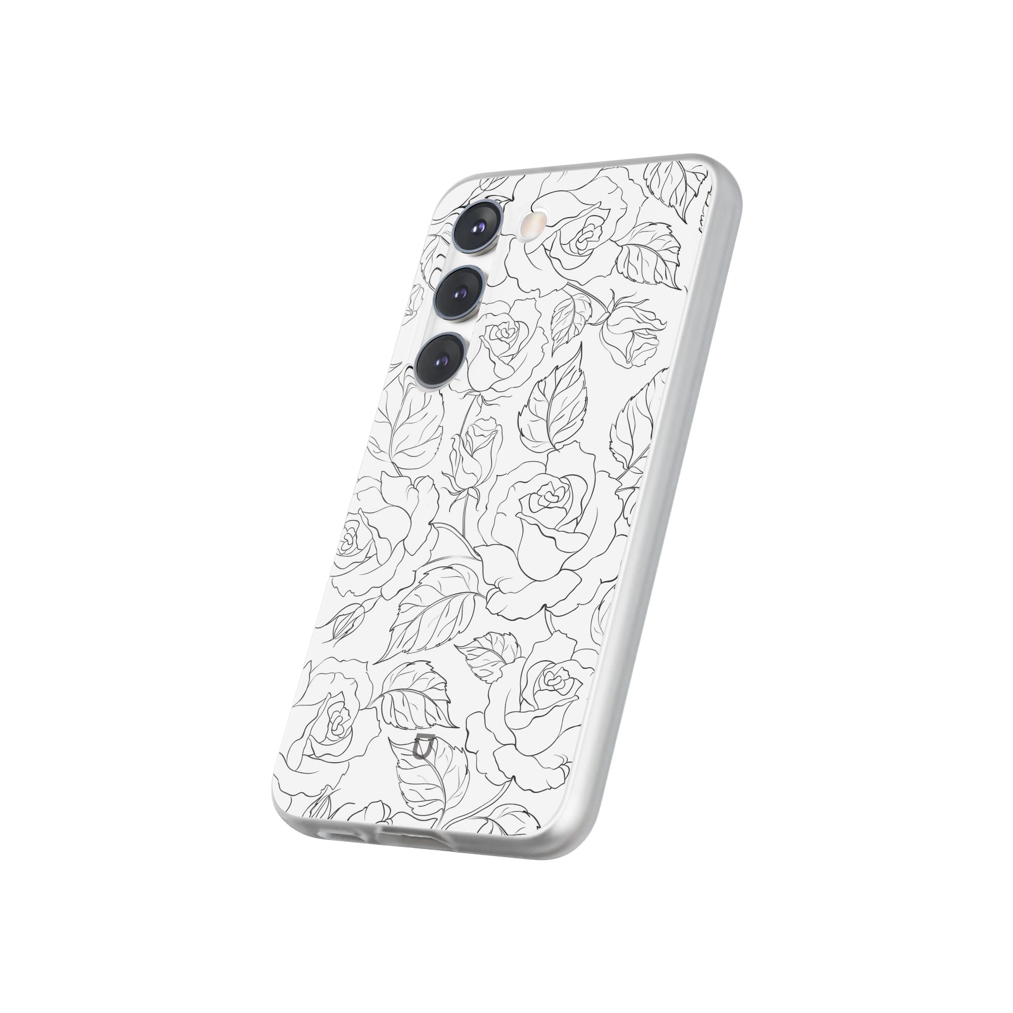 Samsung Galaxy S23 Flexi Case - Black Rose