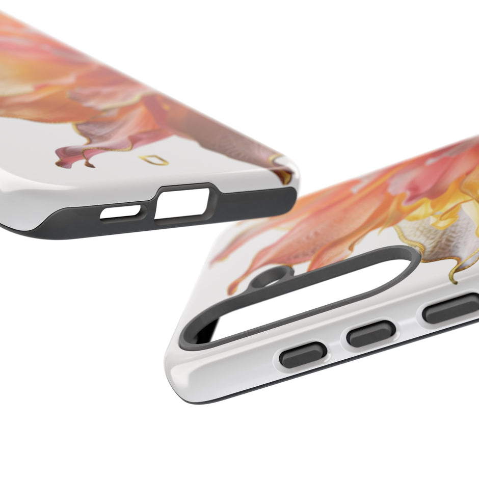 Samsung Galaxy S25 Series Tough Case - Ember Bloom White