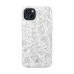 iPhone 15 Plus Flexi Case - Black Rose