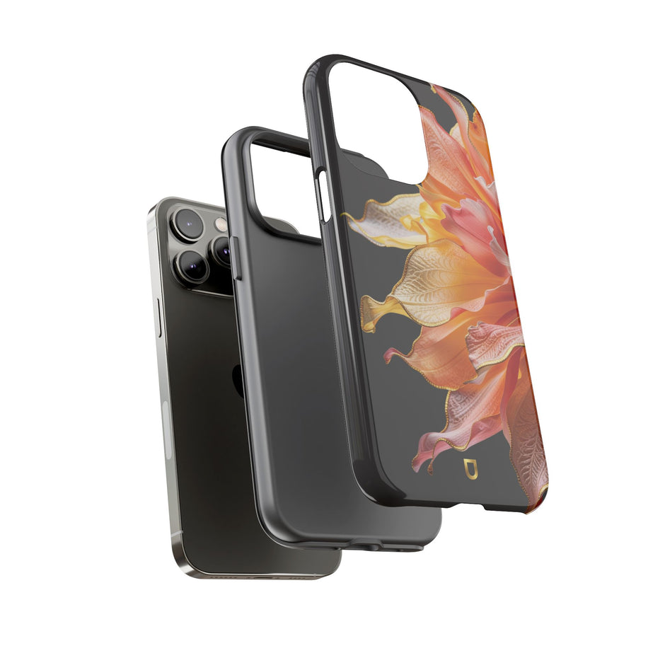 iPhone 14 Series Tough Case - Ember Bloom Black