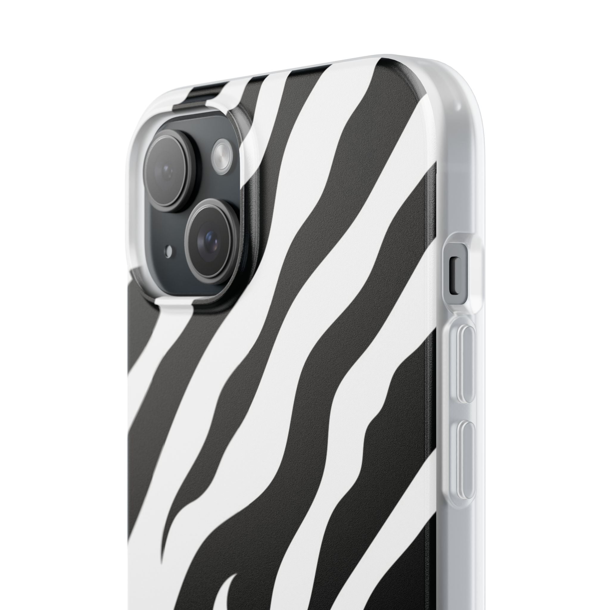 iPhone 15 Plus Flexi Case - Zebra