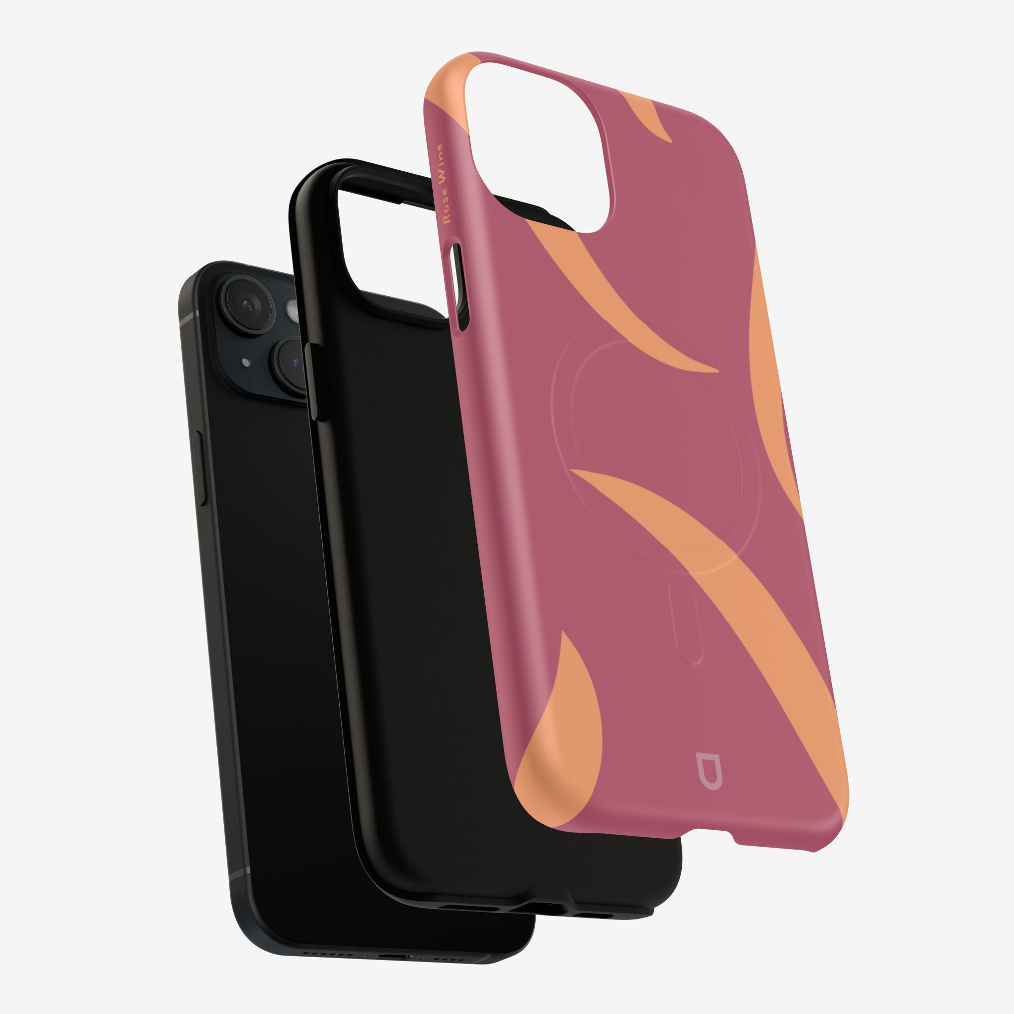 iPhone 15 Plus MagSafe Tough Case - Rose Wine