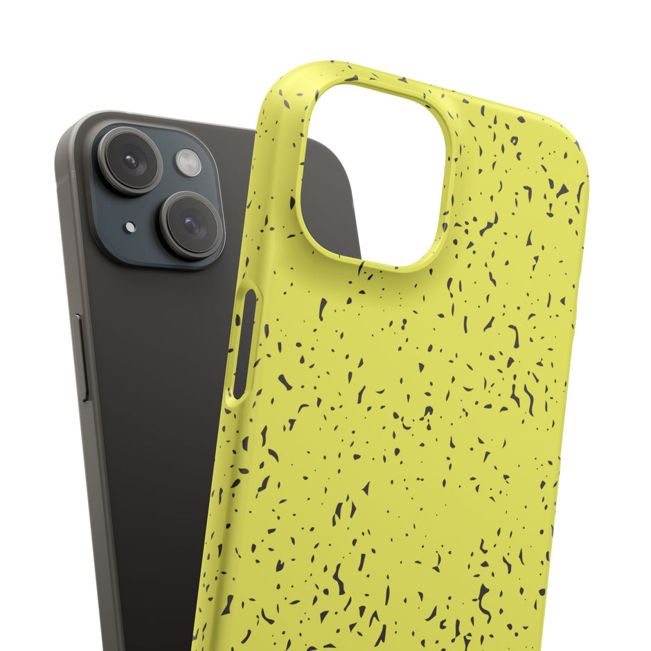 iPhone 15 Slim Case - Flake Lemon
