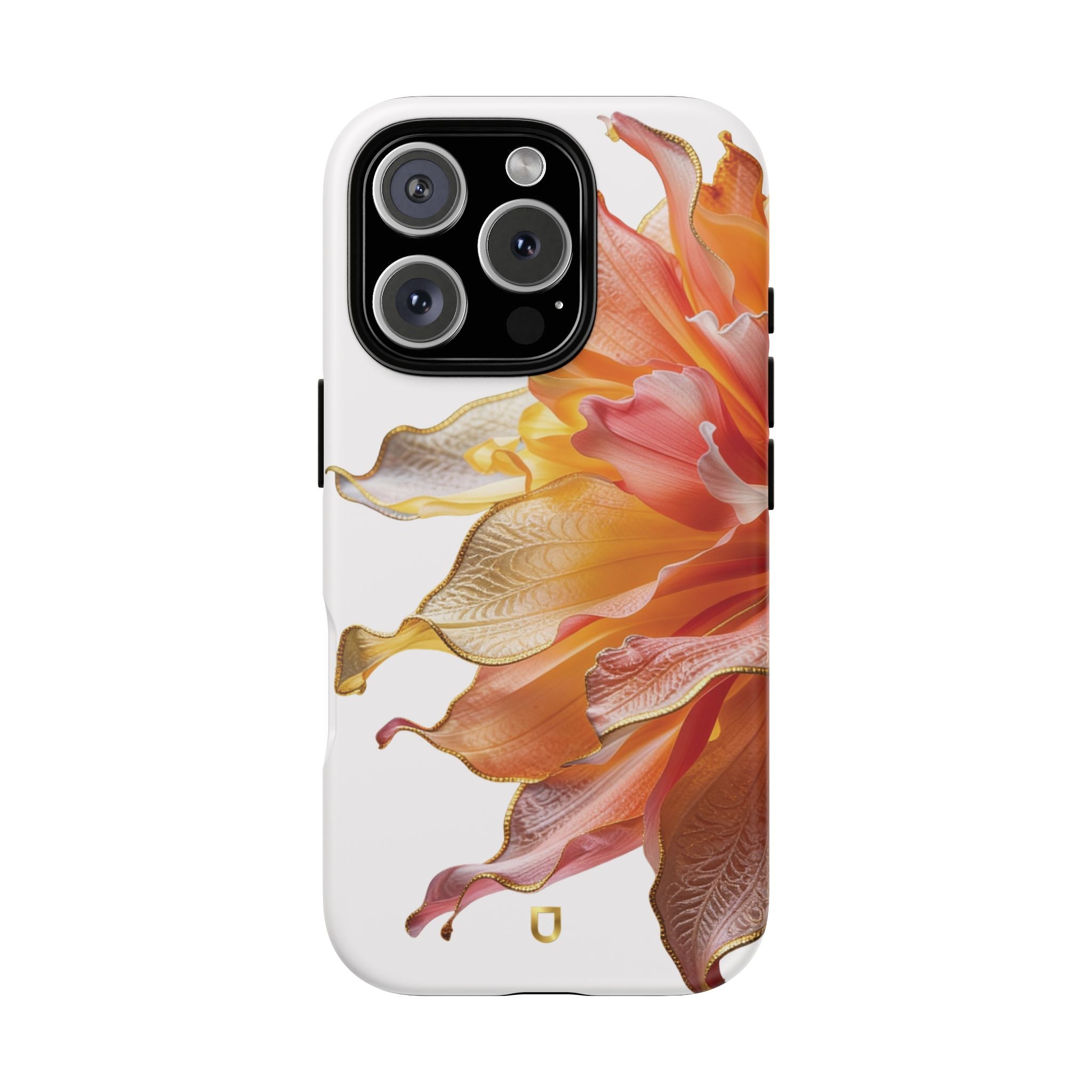 iPhone 16 Series Tough Case - Ember Bloom White
