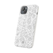iPhone 15 Plus Flexi Case - Black Rose