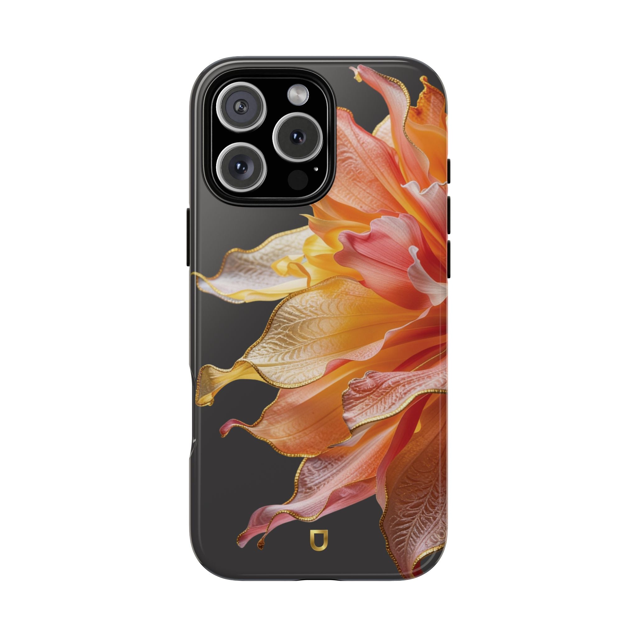 iPhone 16 Series Tough Case - Ember Bloom Black