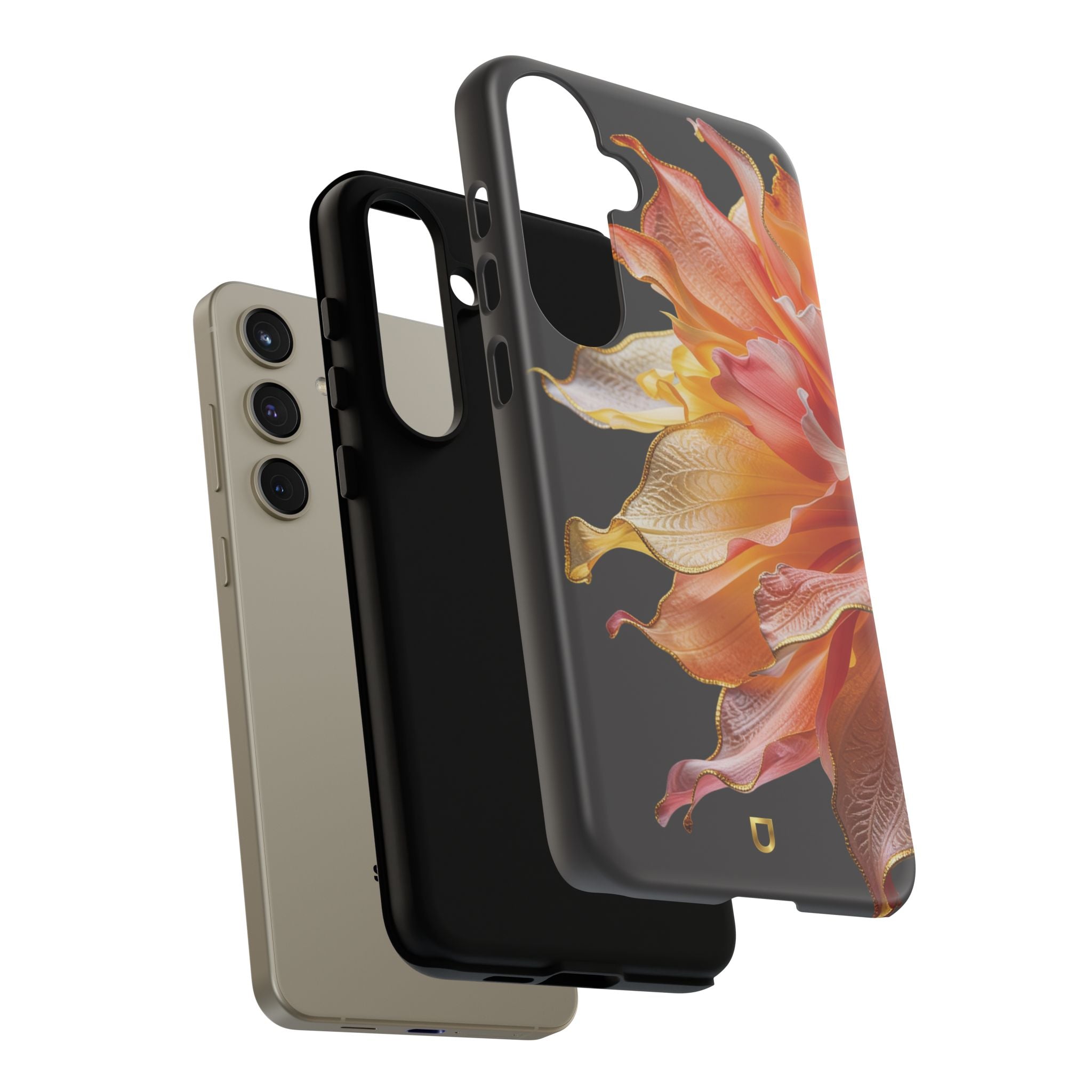 Samsung Galaxy S24 Series Tough Case - Ember Bloom Black