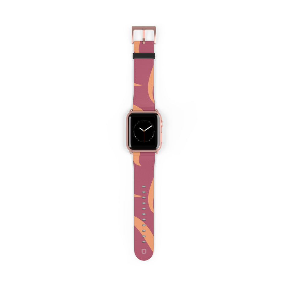 Apple Watch Series Bands - Aura Swirl  Rose Wine