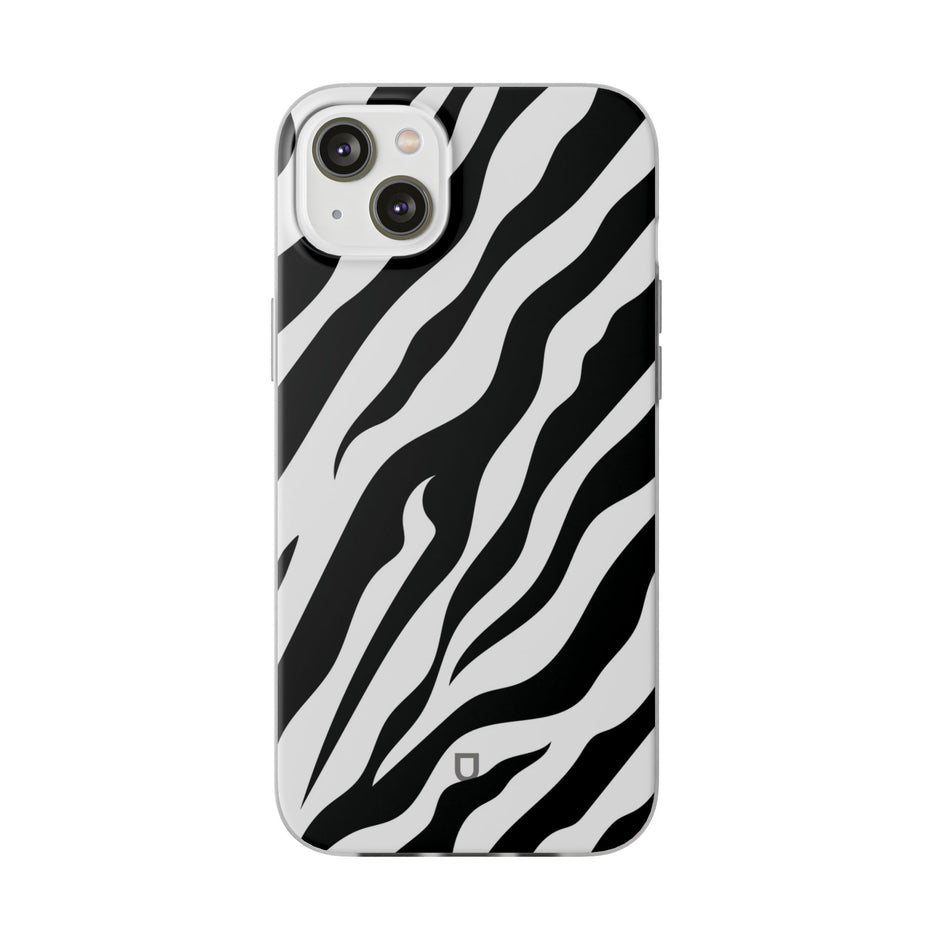 iPhone 14 Plus Flexi Case - Zebra