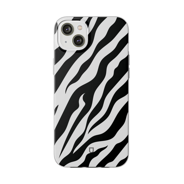 iPhone 14 Plus Flexi Case - Zebra