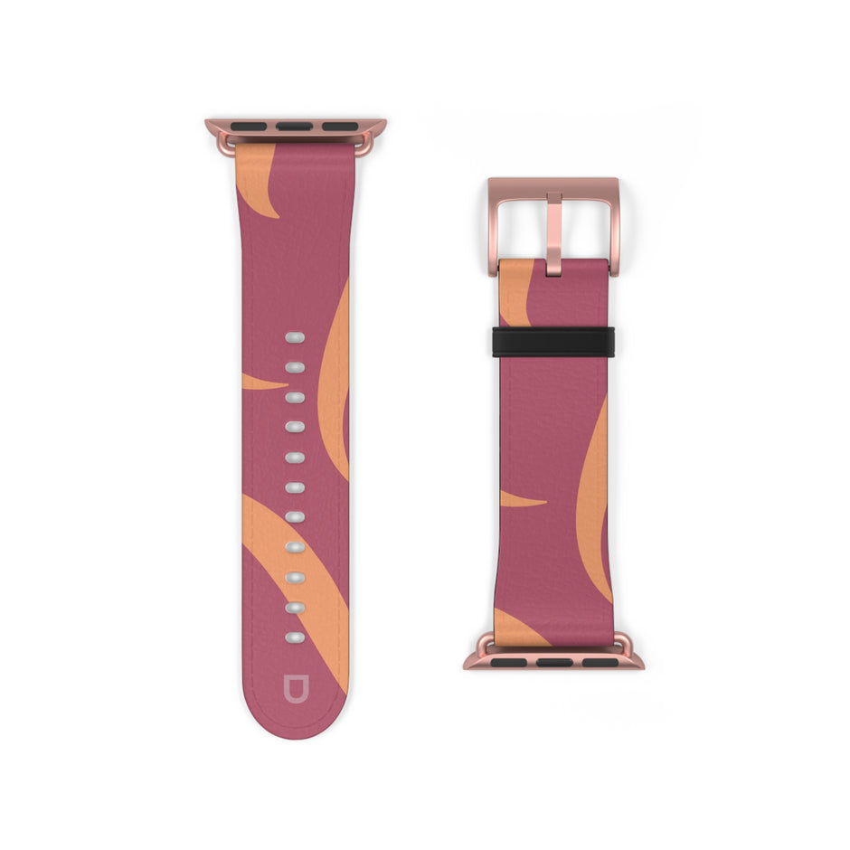 Apple Watch Series Bands - Aura Swirl  Rose Wine
