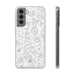 Samsung Galaxy S21 Flexi Case - Black Rose